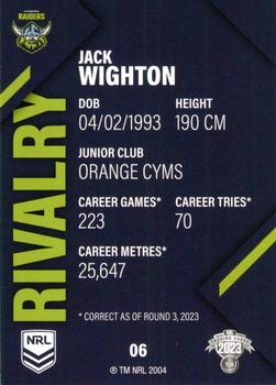 2023 NRL Traders Rivalry #6 Jack Wighton Back
